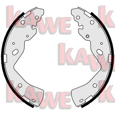 KAWE 01019 -  Комплект тормозных колодок