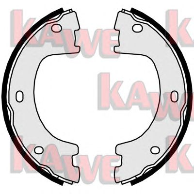 KAWE 01056 -  Комплект тормозных колодок, стояночная тормозная система