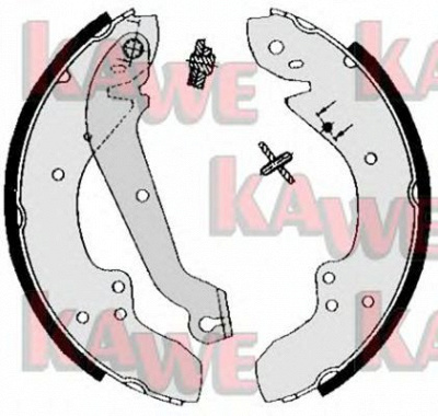 KAWE 01370 -  Комплект тормозных колодок