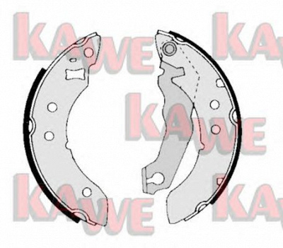 KAWE 01390 -  Комплект тормозных колодок