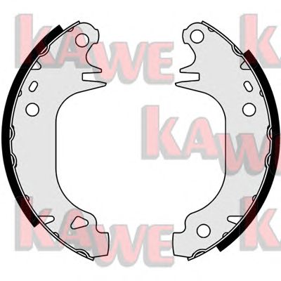 KAWE 02900 -  Комплект тормозных колодок