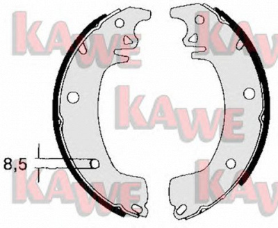 KAWE 03130 -  Комплект тормозных колодок