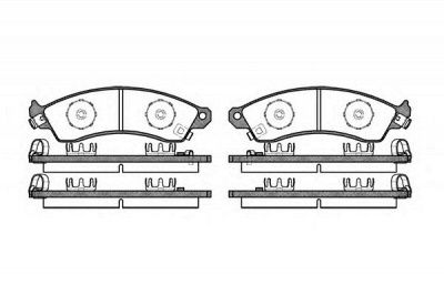 KAWE 033402 -  Комплект тормозных колодок, дисковый тормоз
