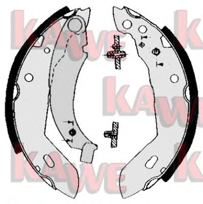 KAWE 04480 -  Комплект тормозных колодок