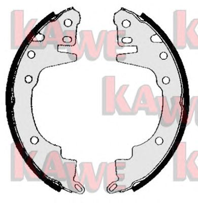 KAWE 04610 -  Комплект тормозных колодок
