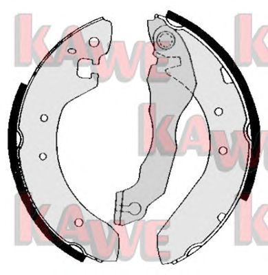 KAWE 04620 -  Комплект тормозных колодок