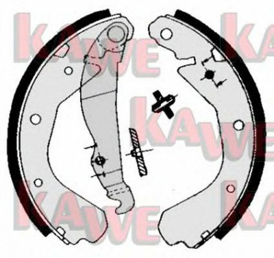 KAWE 04660 -  Комплект тормозных колодок