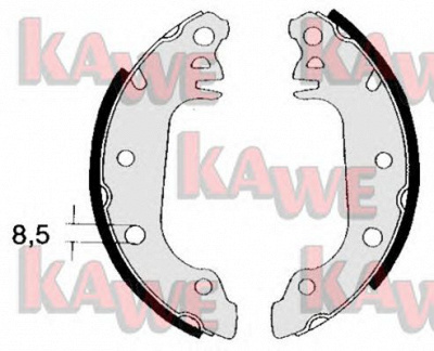 KAWE 04710 -  Комплект тормозных колодок