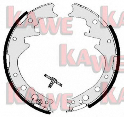 KAWE 05150 -  Комплект тормозных колодок