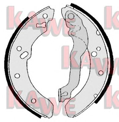 KAWE 05590 -  Комплект тормозных колодок