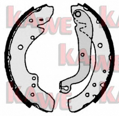 KAWE 07105 -  Комплект тормозных колодок