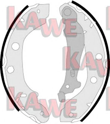 KAWE 07340 -  Комплект тормозных колодок