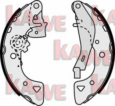 KAWE 07540 -  Комплект тормозных колодок