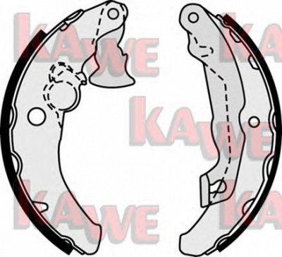 KAWE 07550 -  Комплект тормозных колодок