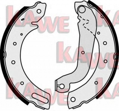 KAWE 07640 -  Комплект тормозных колодок
