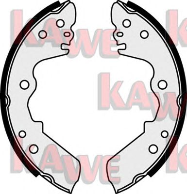 KAWE 07760 -  Комплект тормозных колодок