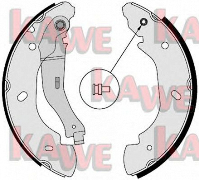 KAWE 08580 -  Комплект тормозных колодок