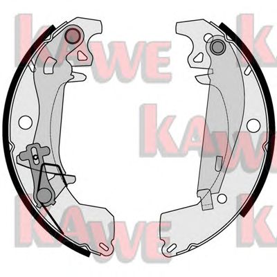 KAWE 08940 -  Комплект тормозных колодок