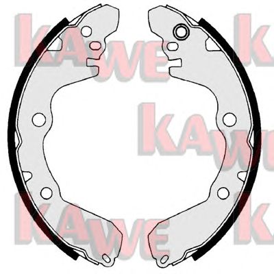 KAWE 09680 -  Комплект тормозных колодок