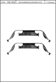 KAWE 1091222 -  Комплектующие, колодки дискового тормоза