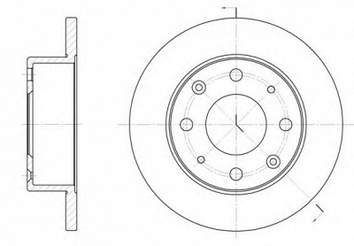 KAWE 601500 -  Тормозной диск