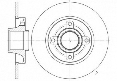 KAWE 6101400 -  Тормозной диск