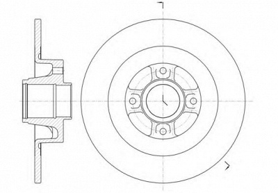 KAWE 6104700 -  Тормозной диск