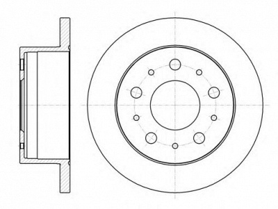 KAWE 6105600 -  Тормозной диск