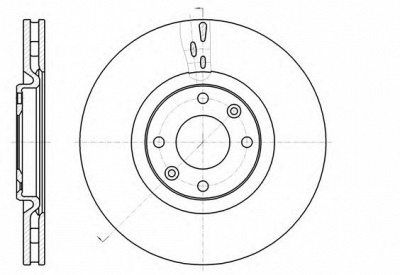 KAWE 6105910 -  Тормозной диск
