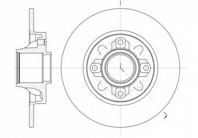 KAWE 6106000 -  Тормозной диск