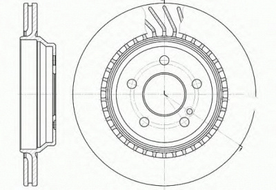 KAWE 6107210 -  Тормозной диск