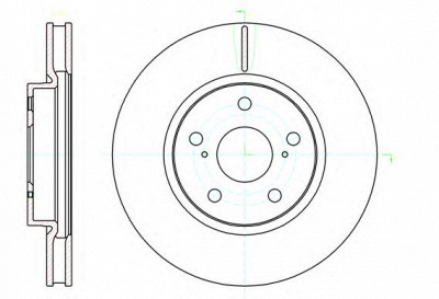 KAWE 6107610 -  Тормозной диск