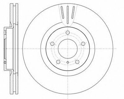 KAWE 6108610 -  Тормозной диск