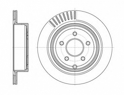 KAWE 6109110 -  Тормозной диск