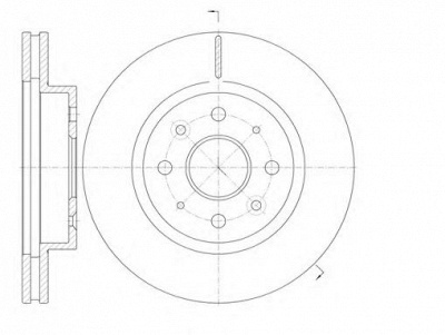 KAWE 6110310 -  Тормозной диск