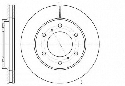 KAWE 6111810 -  Тормозной диск