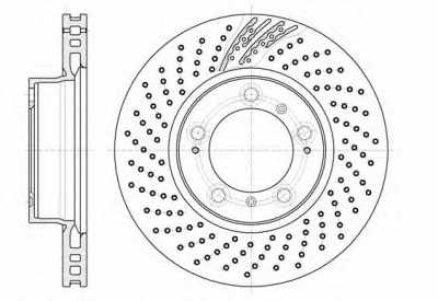 KAWE 6113310 -  Тормозной диск