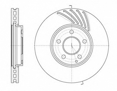 KAWE 6114010 -  Тормозной диск