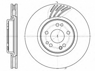 KAWE 6115210 -  Тормозной диск