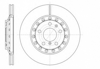 KAWE 6115510 -  Тормозной диск
