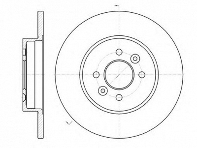 KAWE 6117600 -  Тормозной диск