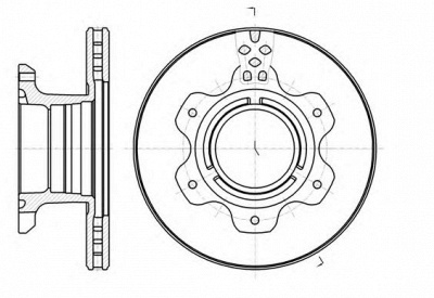 KAWE 6119110 -  Тормозной диск