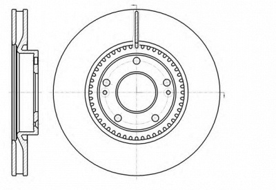 KAWE 6121710 -  Тормозной диск