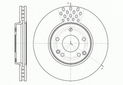 KAWE 6122510 -  Тормозной диск