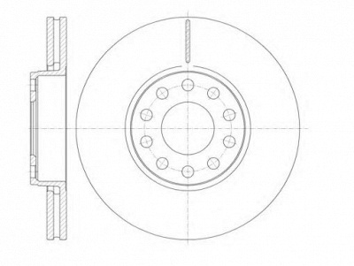 KAWE 6122710 -  Тормозной диск