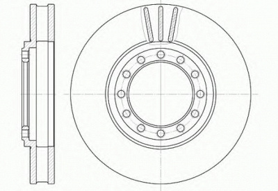 KAWE 6126110 -  Тормозной диск