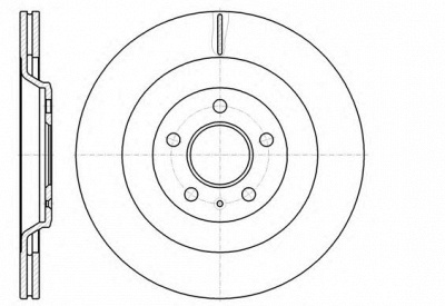 KAWE 6126710 -  Тормозной диск