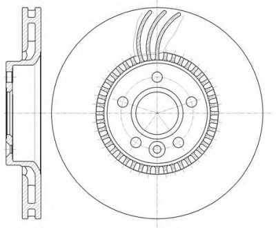 KAWE 6128010 -  Тормозной диск