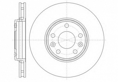 KAWE 6134410 -  Тормозной диск
