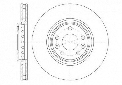 KAWE 6134510 -  Тормозной диск